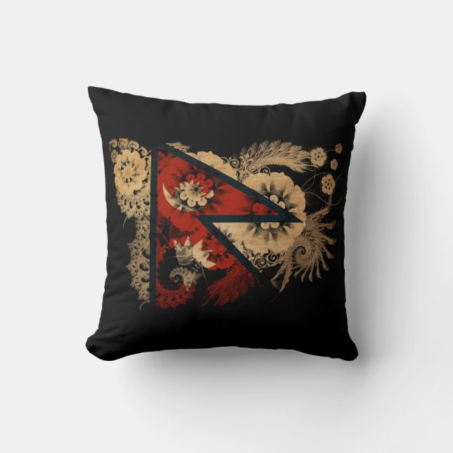 Almofada Bandeira de Nepal (Frente)