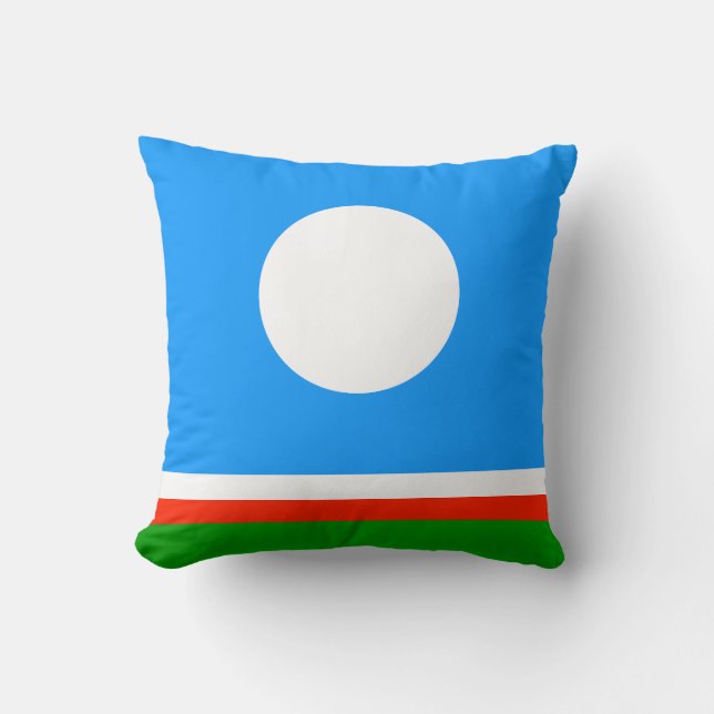 Almofada Bandeira de Sakha (Frente)