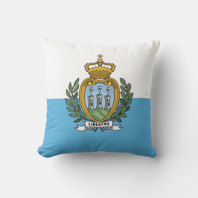 Almofada Bandeira de São Marinho (Frente)