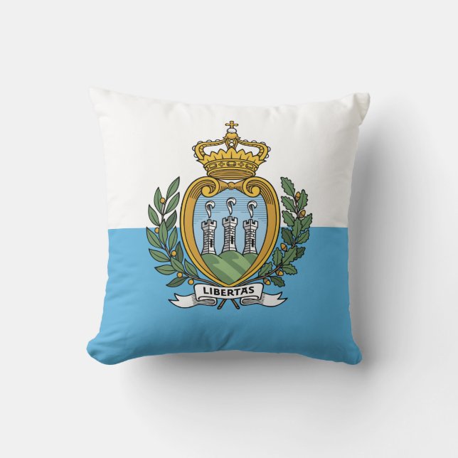 Almofada Bandeira de São Marinho (Frente)