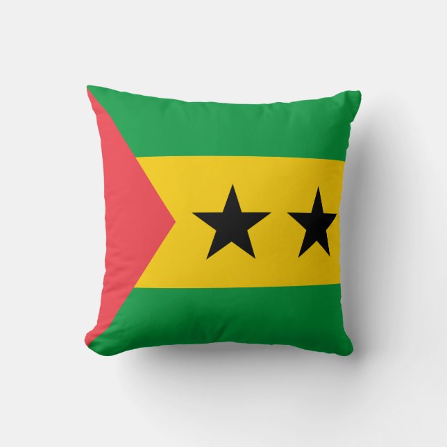 Almofada Bandeira de São Tomé e Príncipe (Frente)