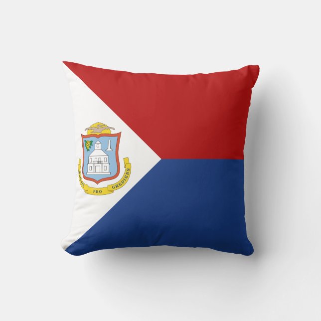 Almofada Bandeira de Sint Maarten (Frente)