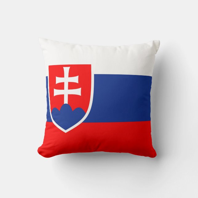 Almofada Bandeira de Slovakia (Frente)