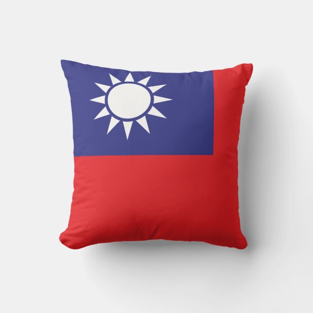 Almofada Bandeira de Taiwan (Frente)