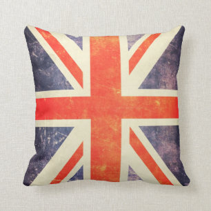 Almofada Bandeira de Union Jack do vintage
