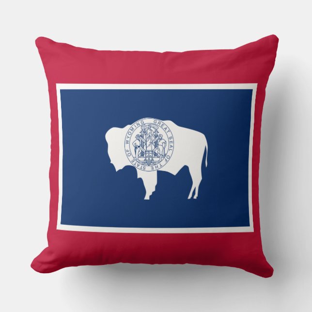 Almofada Bandeira de Wyoming (Frente)