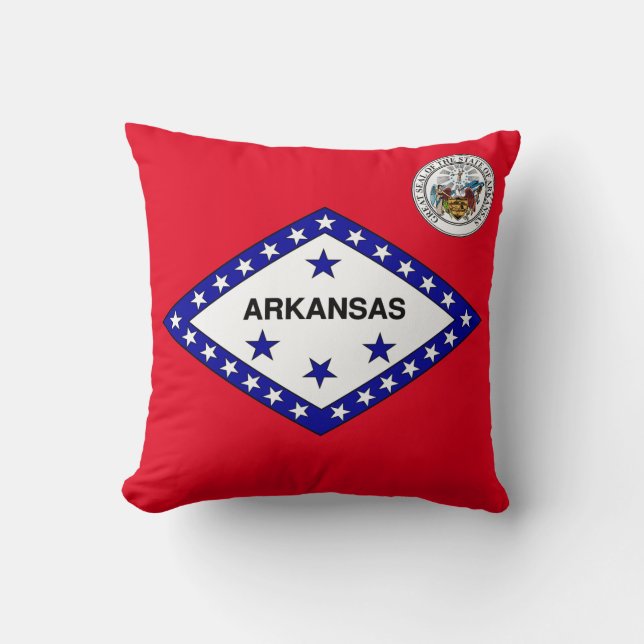 Almofada bandeira do Arkansas (Frente)