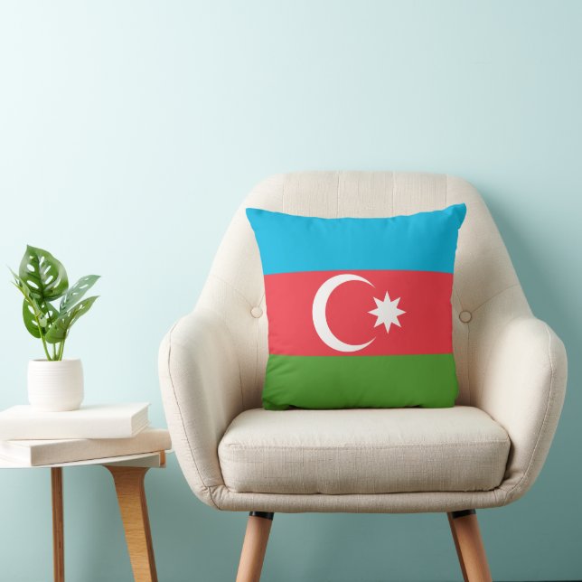 Almofada Bandeira do Azerbaijão no Travesseiro MoJo (Cadeira)