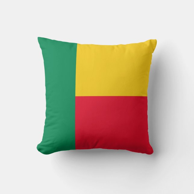 Almofada Bandeira do Benim (África) (Frente)