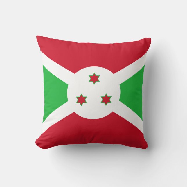 Almofada Bandeira do Burundi (Frente)