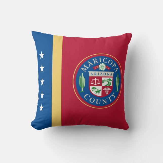 Almofada Bandeira do condado de Maricopa (Arizona) (Frente)