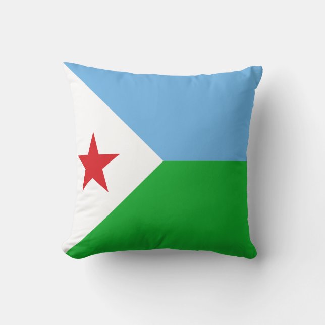 Almofada Bandeira do Djibuti (Frente)