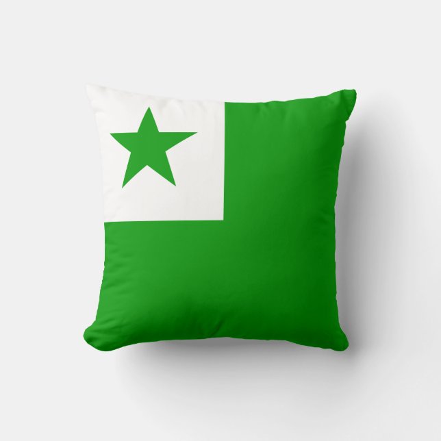 Almofada Bandeira do Esperanto (Frente)