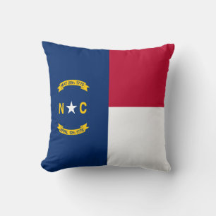 Almofada Bandeira do estado da Carolina do Norte