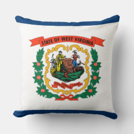 Almofada Bandeira do Estado da Virgínia Ocidental