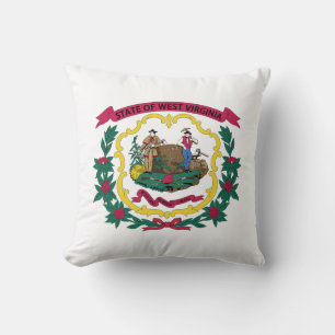 Almofada Bandeira do Estado da Virgínia Ocidental