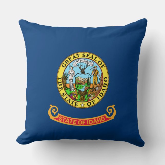 Almofada Bandeira do Estado de Idaho (Frente)