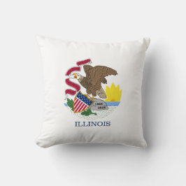 Almofada Bandeira do Estado de Illinois