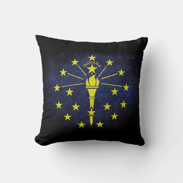 Almofada Bandeira do estado de Indiana (Frente)