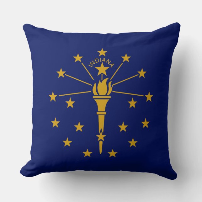 Almofada Bandeira do Estado de Indiana (Frente)