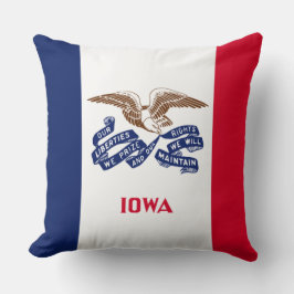 Almofada Bandeira do Estado de Iowa