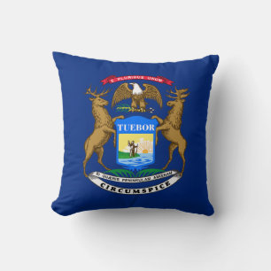 Almofada Bandeira do estado de Michigan