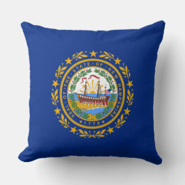 Almofada Bandeira do Estado de New Hampshire
