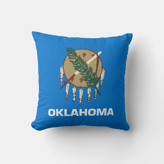 Almofada Bandeira do Estado de Oklahoma (Frente)