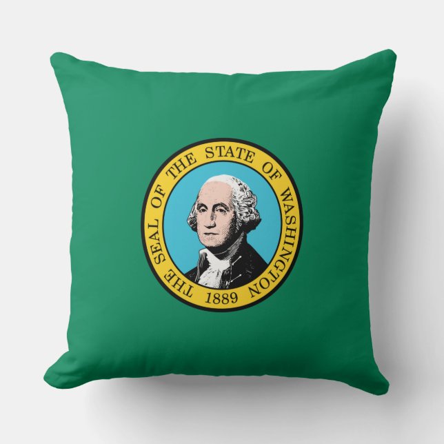 Almofada Bandeira do Estado de Washington (Frente)