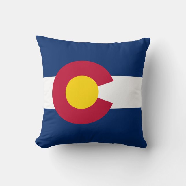 Almofada Bandeira do Estado do Colorado (Frente)