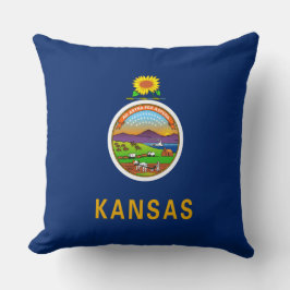 Almofada Bandeira do Estado do Kansas