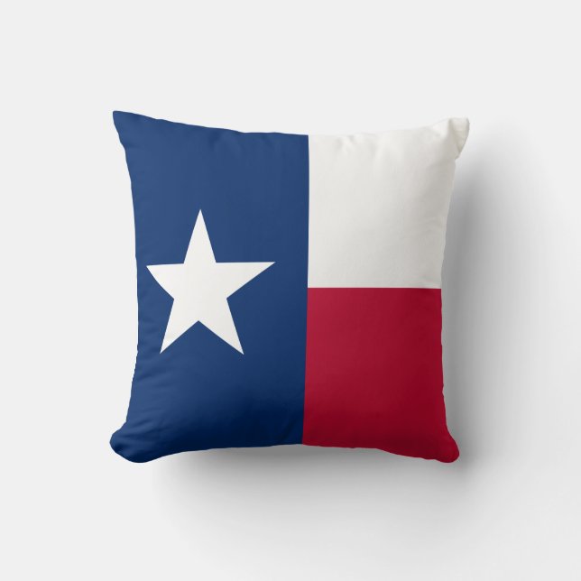 Almofada Bandeira do Estado Texano (Texas) (Frente)