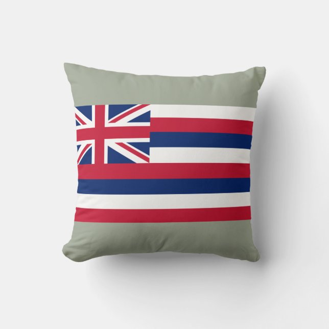 Almofada Bandeira do Havaí (Estado dos EUA) (Frente)