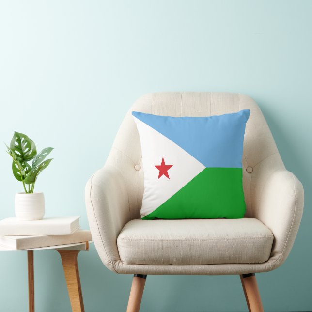Almofada Bandeira do Jibuti (Cadeira)