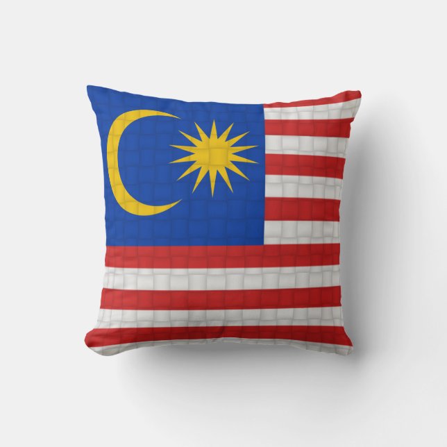 Almofada Bandeira do malaio de Malaysia (Frente)