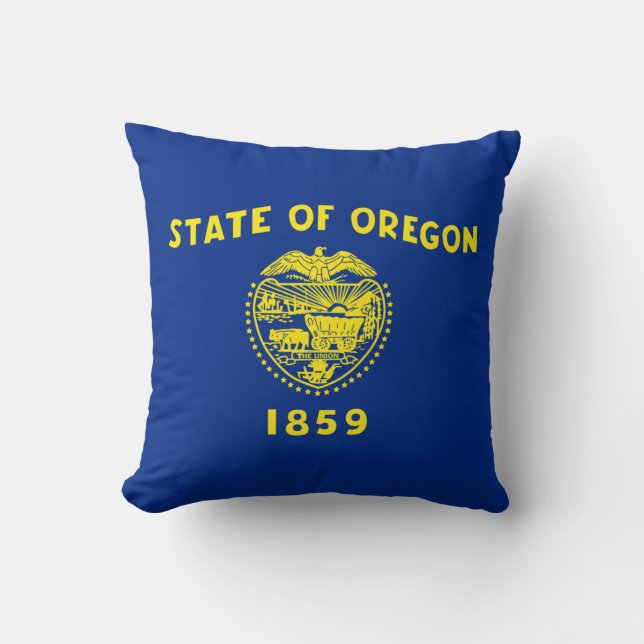 Almofada Bandeira do Oregon (Frente)