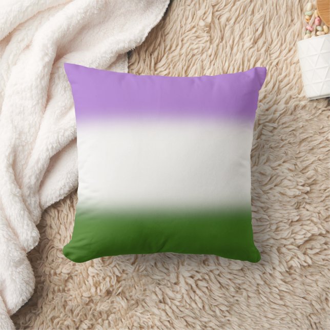 Almofada Bandeira do Orgulho Genderqueer Gradiente – Bandei (Cobertor)