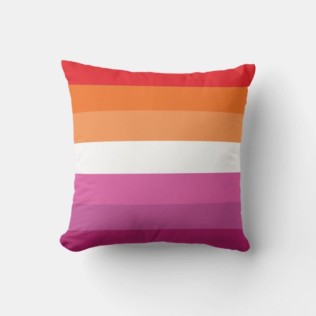 Almofada Bandeira do Orgulho Lésbico (Frente)