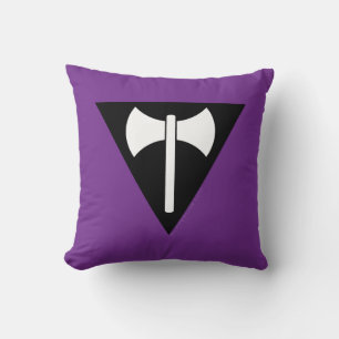 Almofada bandeira do orgulho lésbico SlipperyJoe feminista