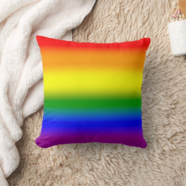 Almofada Bandeira do Orgulho LGBTQ+ Arco-íris em Gradiente  (Cobertor)
