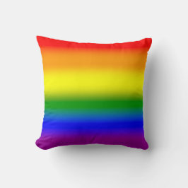 Almofada Bandeira do Orgulho LGBTQ+ Arco-íris em Gradiente 