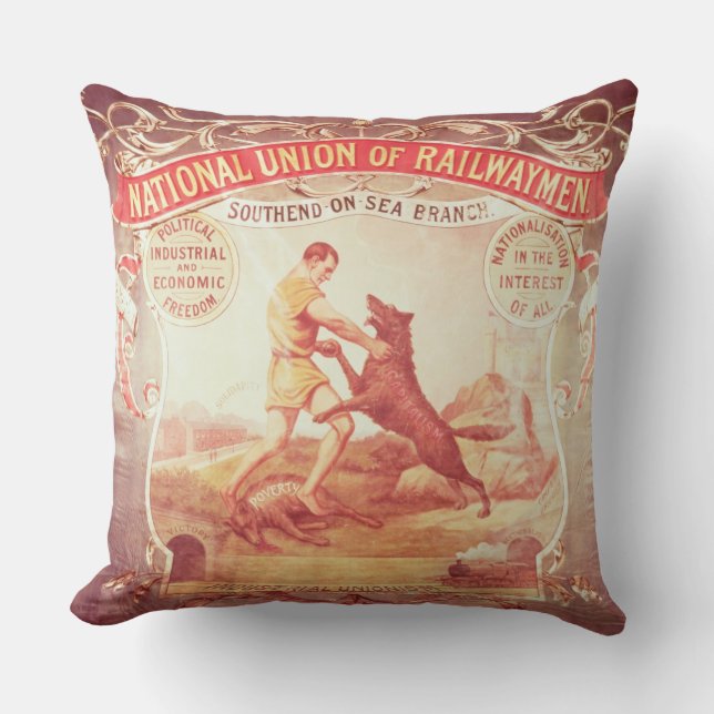 Almofada Bandeira do ramo do Southend-em-Mar da nação (Frente)