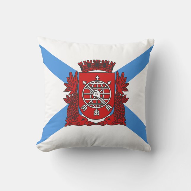 Almofada Bandeira do Rio de Janeiro (Brasil) (Frente)