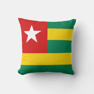 Almofada Bandeira do Togo x Travesseiro de Bandeira