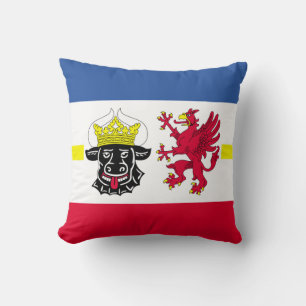 Almofada Bandeira do Travesseiro decorativo Meclemburgo-Pom