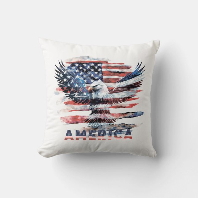 Almofada Bandeira dos Estados Unidos. América (Frente)
