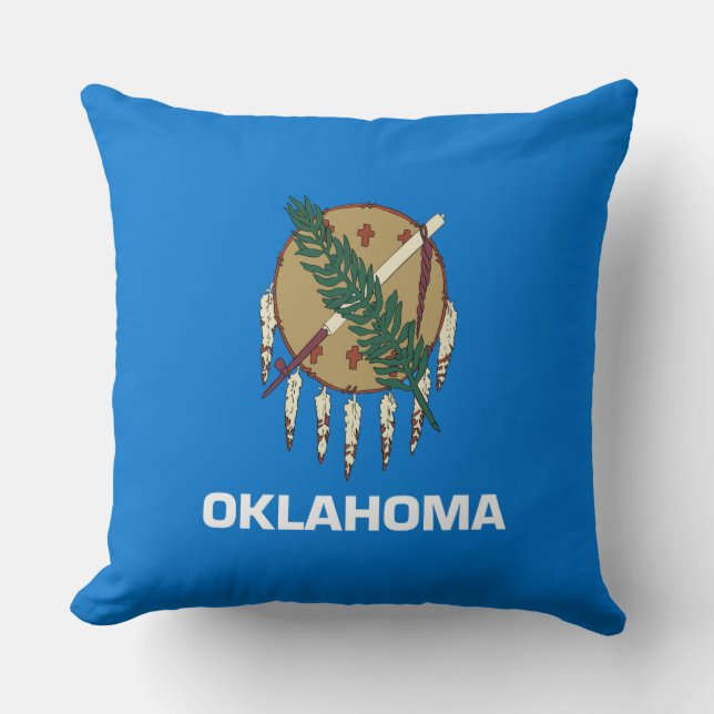 Almofada Bandeira Estadual de Oklahoma (Frente)