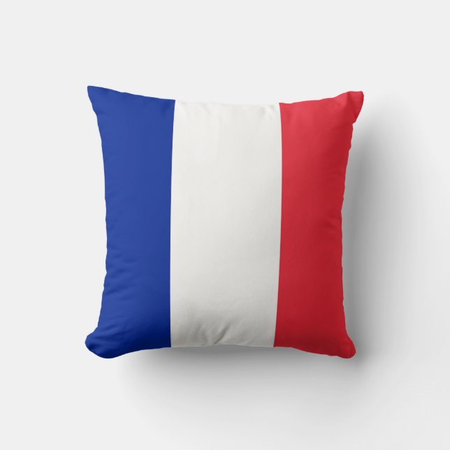 Almofada Bandeira Francesa no Travesseiro MoJo Americano (Frente)