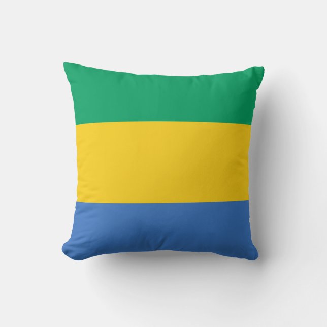 Almofada Bandeira Gabonesa (Gabão) (Frente)