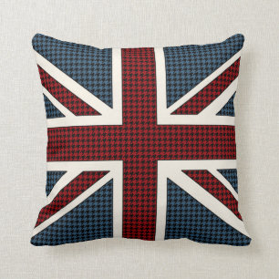 Almofada Bandeira Houndstooth de Union Jack